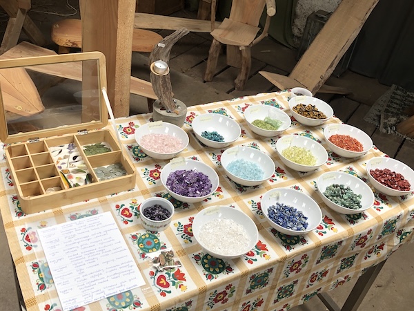 natuur-wijzer workshop edelsteen schilderij